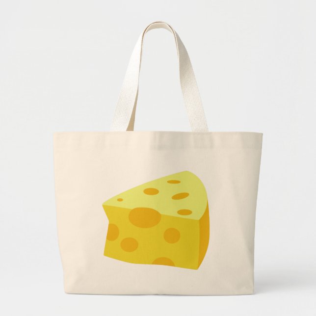 Yummy Food - Cheese Large Tote Bag (Front)