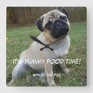 Yummy Food Time Square Wall Clock