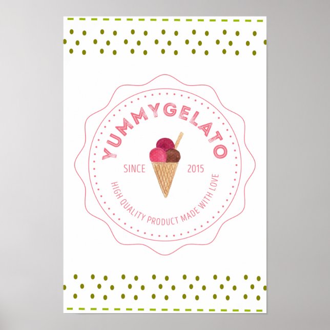 Yummy Gelato 20x16 Value Poster Paper (Matte) (Front)