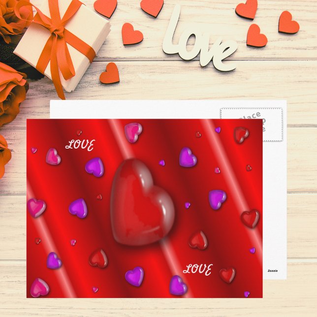 Yummy Hearts Postcard (Yummy Hearts Postcard)