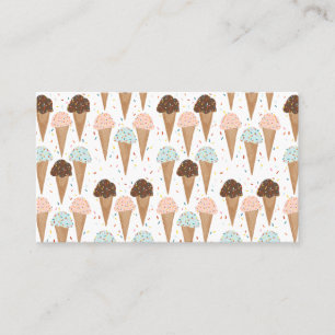 Yummy ice cream cone business card design