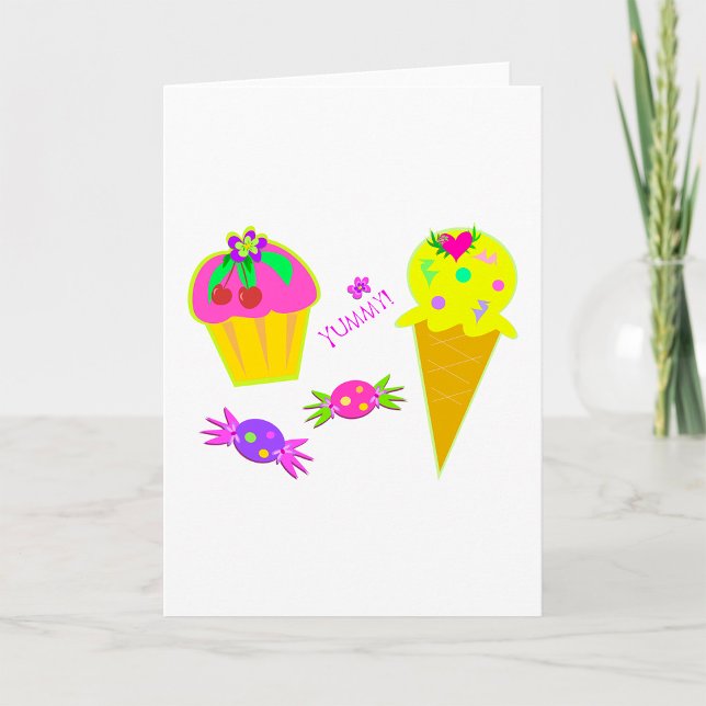 Yummy Ice Cream Greeting Cards (Creator Uploaded)