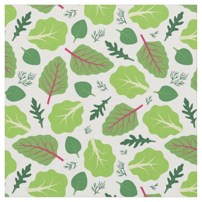 Yummy Leaves Fabric (Close Up)