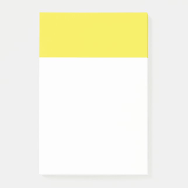 Yummy Lily Yellow Solid Colour Post-it Notes (Front)
