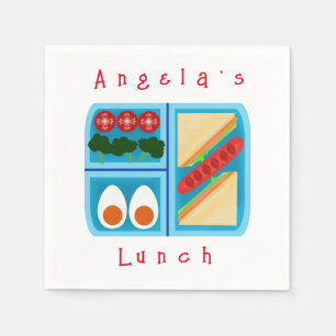 Yummy Lunch in Lunch Box Napkin