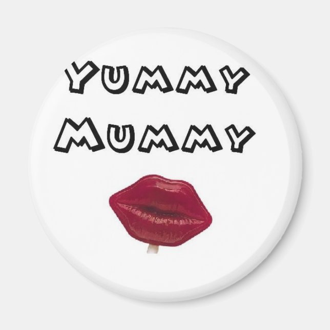 yummy mummy magnet (Front)