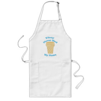 Yummy Name Cone Funny Ice Cream Slogan Long Apron
