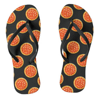 Yummy Pepperoni Pizza Flip Flops