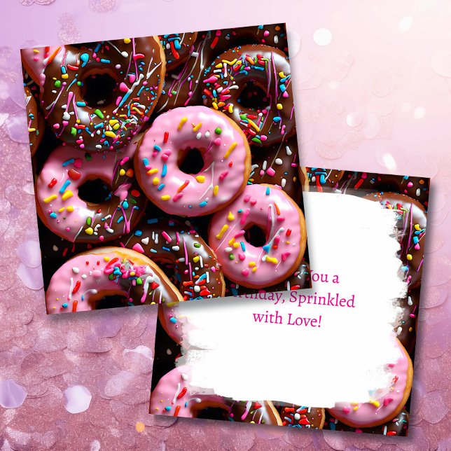 Yummy Pink and Chocolate Doughnuts Birthday (Creator Uploaded)