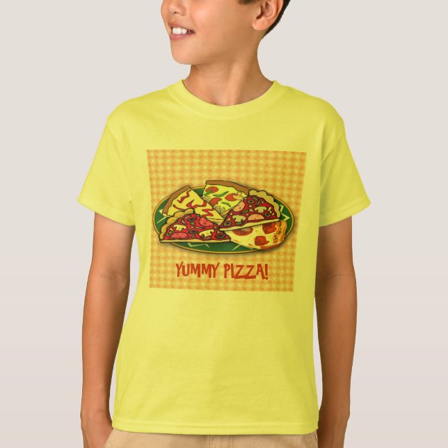 Yummy Pizza T-Shirt (Front)