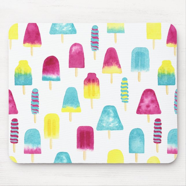 Yummy Popsicles Mouse Mat (Front)