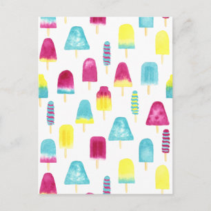 Yummy Popsicles Postcard
