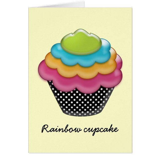 yummy rainbow cupcake (Front)