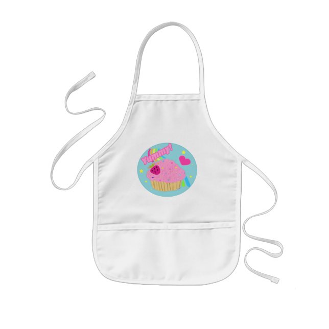 Yummy Rainbow Cupcake Apron (Front)