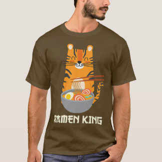 Yummy Ramen Noodles s Adorable Cat Ramen King T-Shirt