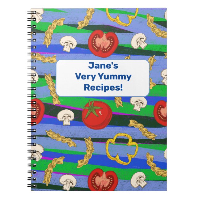 Yummy recipe book to personalise for the cook (Front)