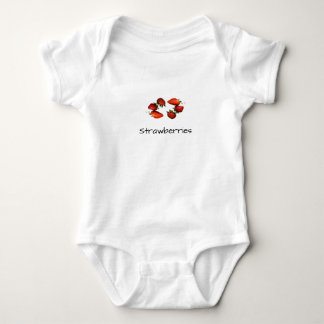 Yummy strawberries, baby bodysuit