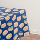 Yummy Sufganiyot Jelly Doughnuts Hanukkah Pattern Tablecloth<br><div class="desc">Yummy Sufganiyot Jelly Doughnuts Hanukkah Pattern. Sufganiyah Chanukah,  assorted jelly donoughts.</div>