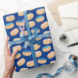 Yummy Sufganiyot Jelly Doughnuts Hanukkah Pattern Wrapping Paper<br><div class="desc">Yummy Sufganiyot Jelly Doughnuts Hanukkah Pattern. Sufganiyah Chanukah,  assorted jelly donoughts.</div>