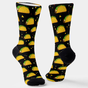 Yummy Taco Pattern Socks