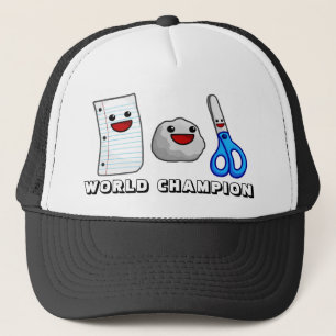 Yummy's Paper Rock Scissors World Champion Hat!!! Trucker Hat