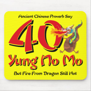 Yung No Mo 40th Birthday Mouse Mat
