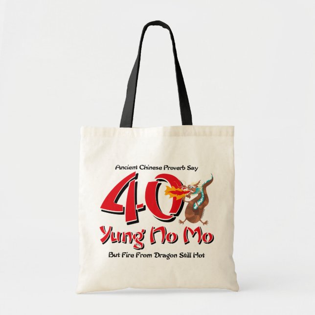 Yung No Mo 40th Birthday Tote Bag (Front)