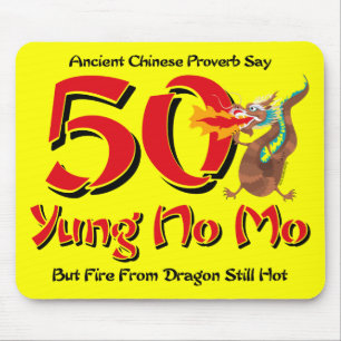 Yung No Mo 50th Birthday Mouse Mat
