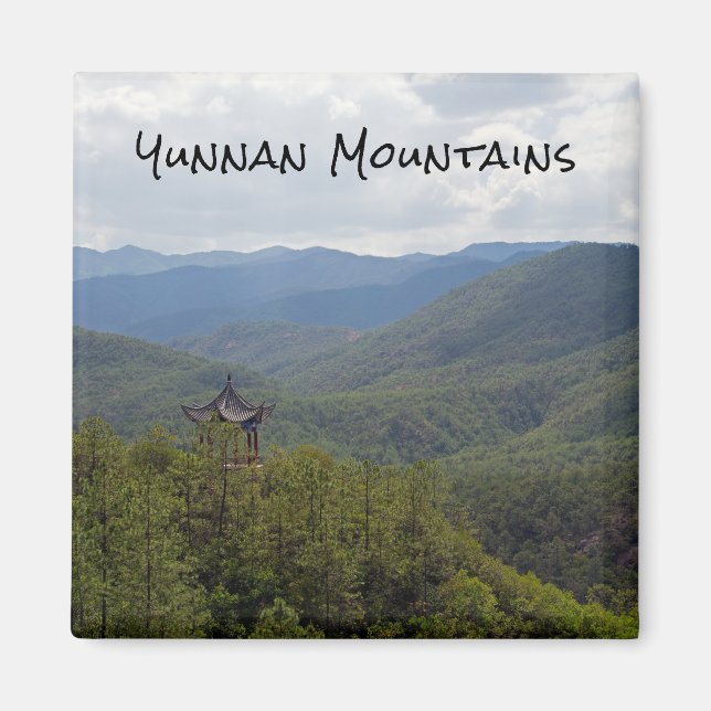 Yunnan Mountains, Shaxi, Yunnan - China Magnet (Front)