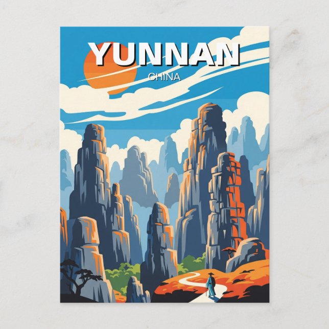 Yunnan Stone Forest China Postcard (Front)