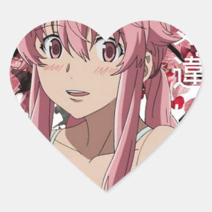 Yuno Gasai Sticker For Laptops and Notebooks Anime