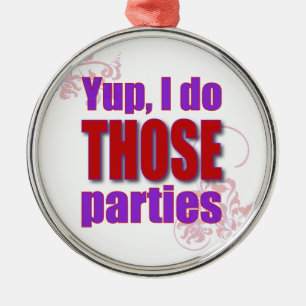 Yup, I do THOSE parties! Metal Tree Decoration
