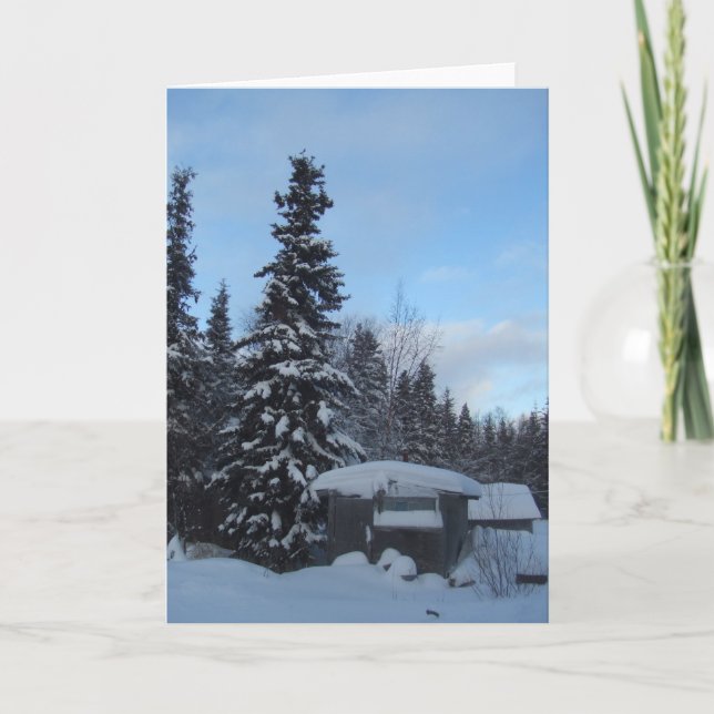 Yup'ik Maqii (Steam bath) Dillingham, Alaska Card (Front)