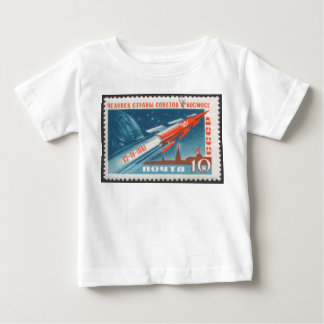 Yuri Gagarin Vostok 1 is 1st Man in Space Baby T-Shirt