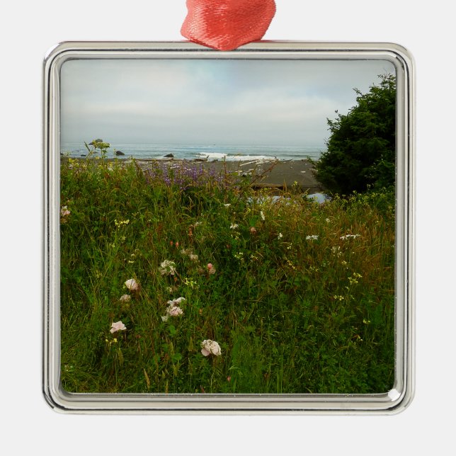 Yurok Loop Trail at Redwood National Park Metal Tree Decoration (Front)