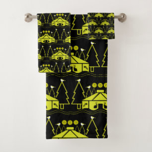 Yurt Living In Nature Bath Towel Set