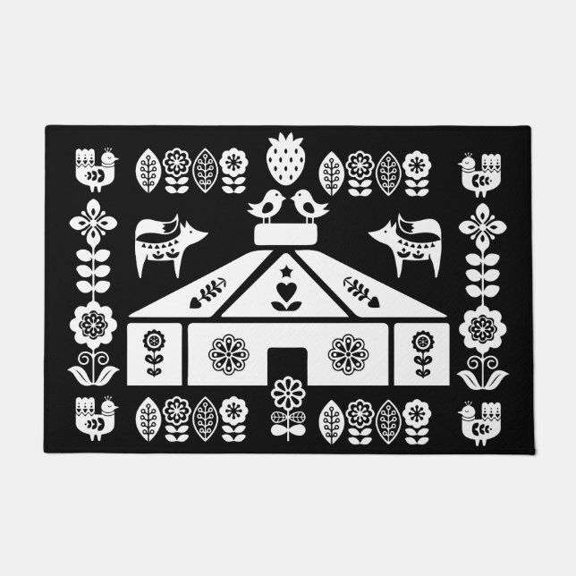 Yurt Living In Nature Doormat (Front)