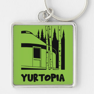 Yurt Living In Nature Key Ring