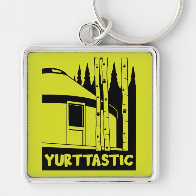Yurt Living In Nature Key Ring (Front)