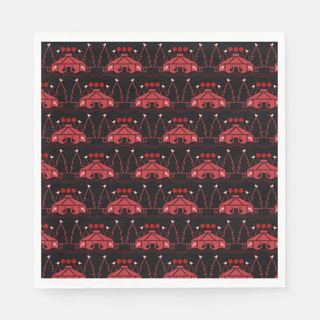 Yurt Living In Nature Napkin (Front)