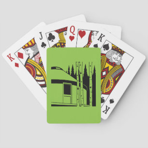 Yurt Living In Nature Playing Cards