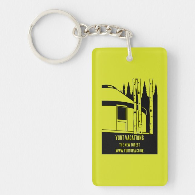 Yurt Vacation Rentals Key Ring (Front)