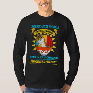 Yurta Republic of Kazakhstan Qazaqstan Kazakh flag T-Shirt