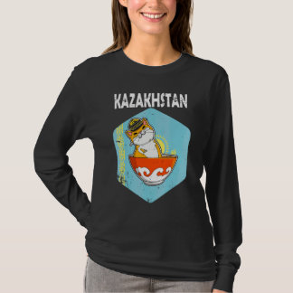 Yurta Republic of Kazakhstan Qazaqstan Kazakh flag T-Shirt