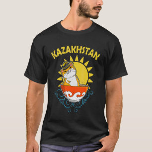 Yurta Republic of Kazakhstan Qazaqstan Kazakh flag T-Shirt