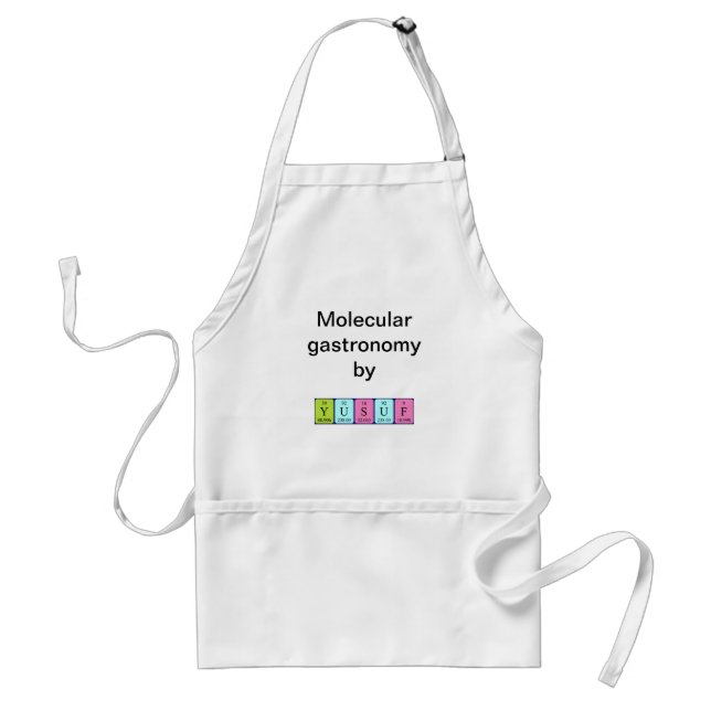 Yusuf periodic table name apron (Front)