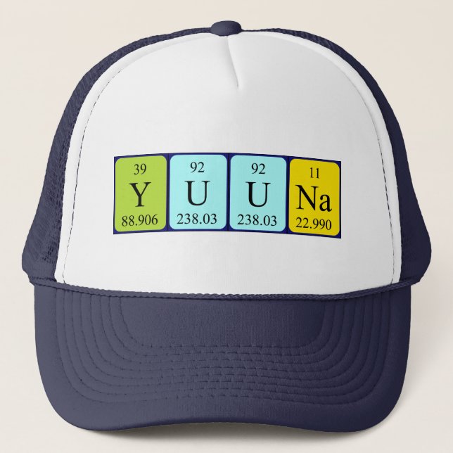 Yuuna periodic table name hat (Front)