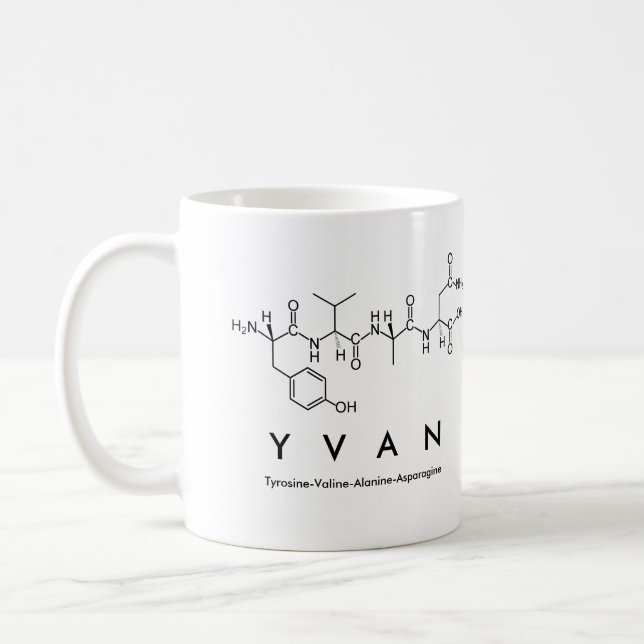 Yvan peptide name mug (Left)