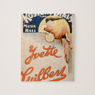 'Yvette Guilbert (c.1869-1944) at Koster and Bial' Jigsaw Puzzle