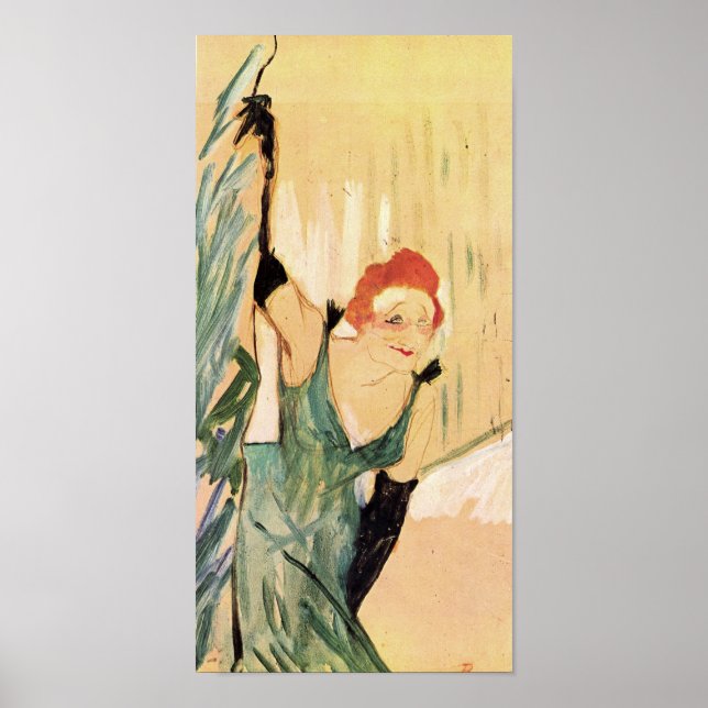 Yvette Guilbert, Henri de Toulouse-Lautrec Poster (Front)